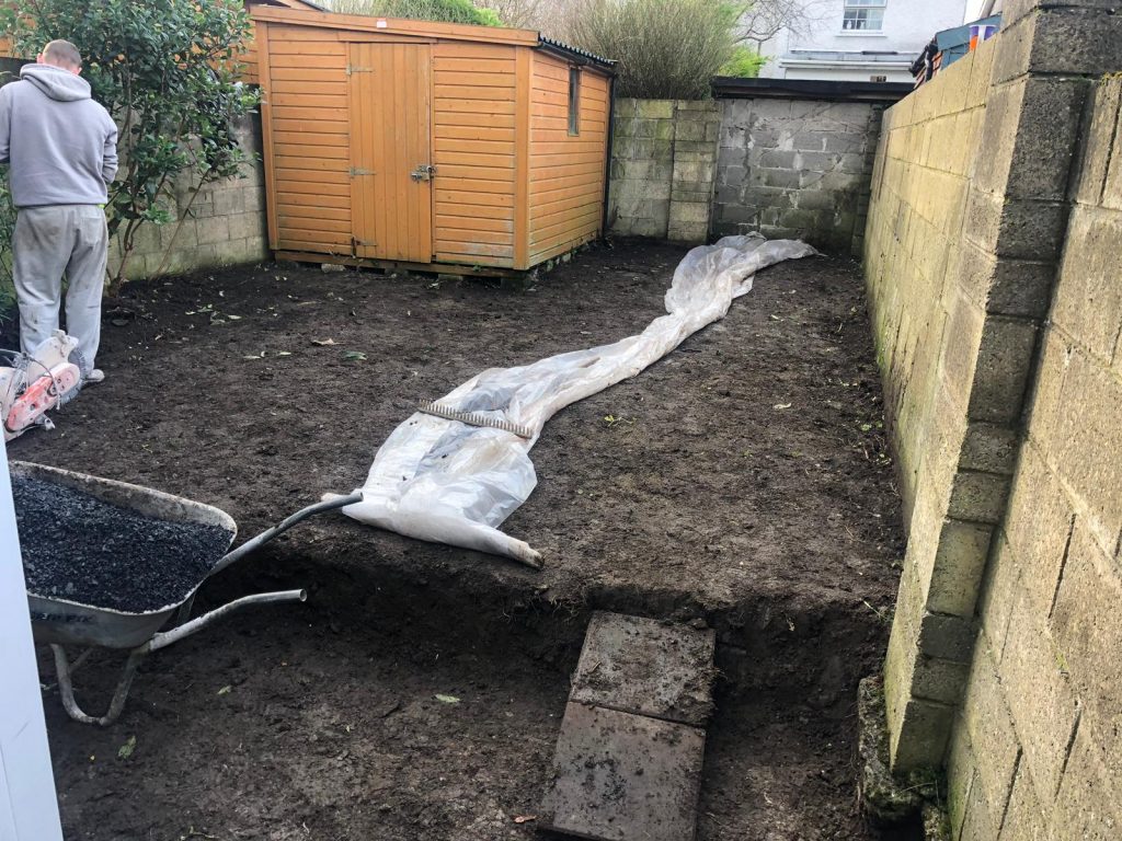 New Limestone Slabbed Patio in Dublin