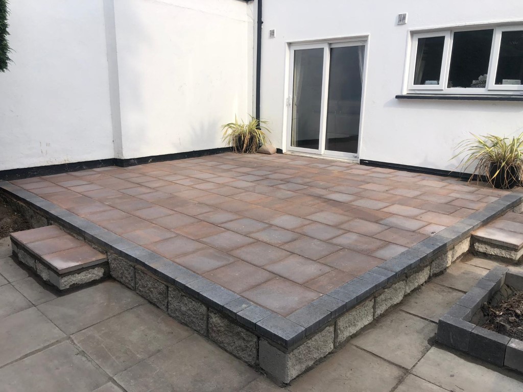 New Raised Patio in Knocklyon, Dublin