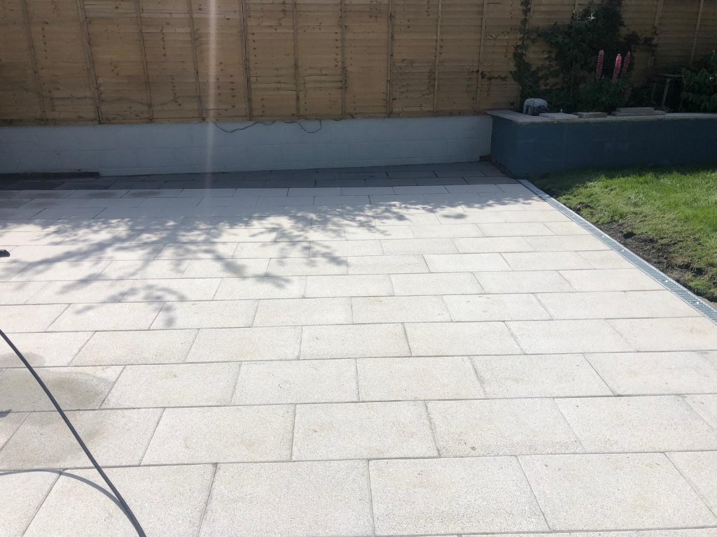 Two-toned Granite Patio in Killester, Dublin