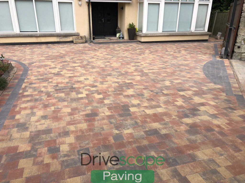 Lizmore Paving Driveway with Sandstone Patio in Foxrock, Dublin