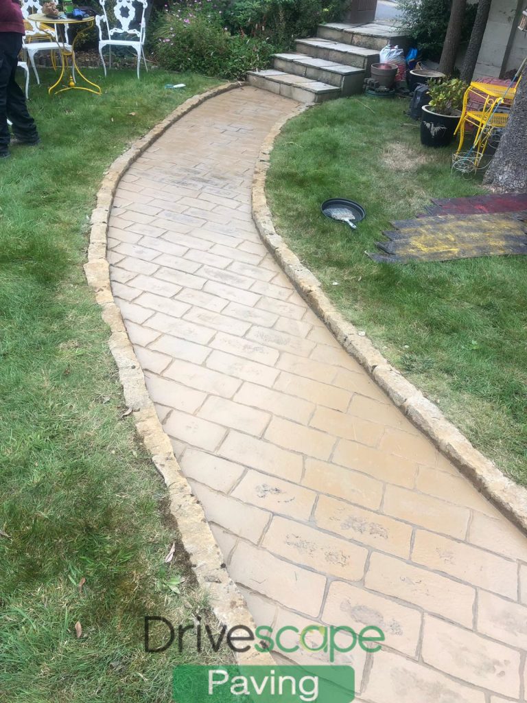 Lizmore Paving Driveway with Sandstone Patio in Foxrock, Dublin
