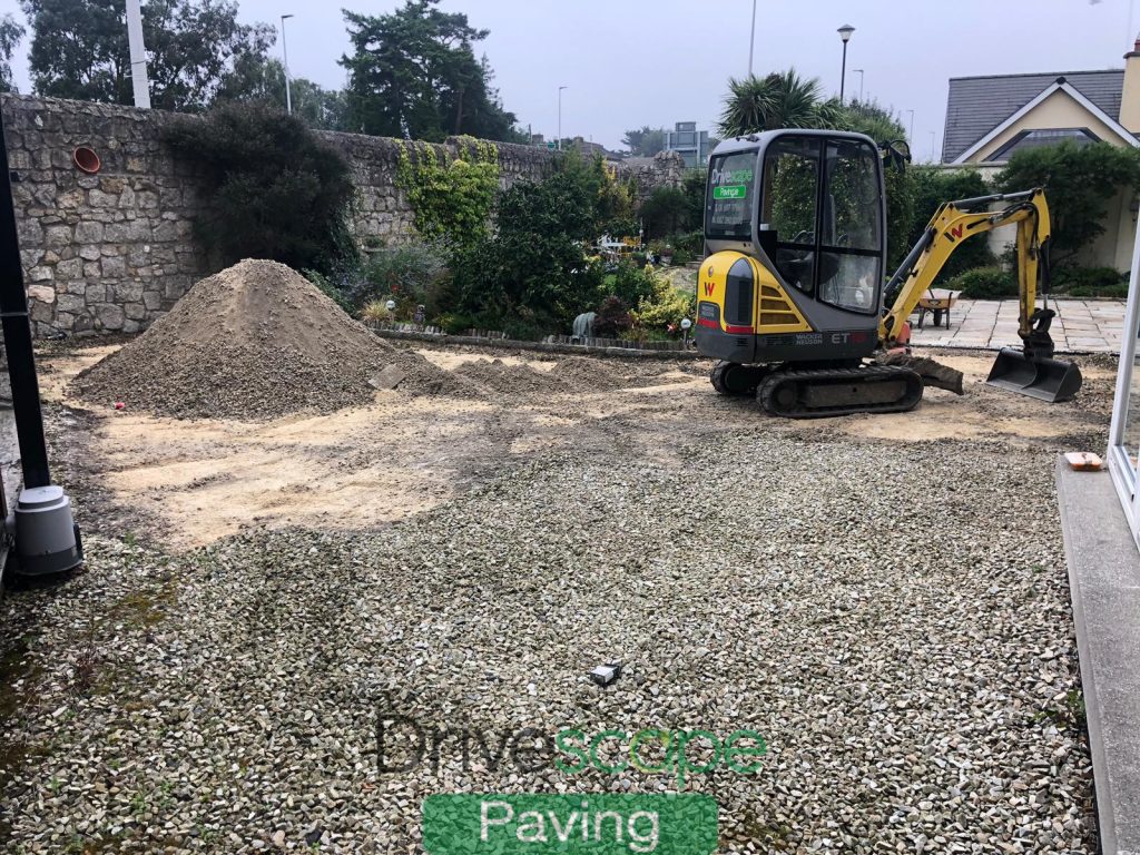 Lizmore Paving Driveway with Sandstone Patio in Foxrock, Dublin