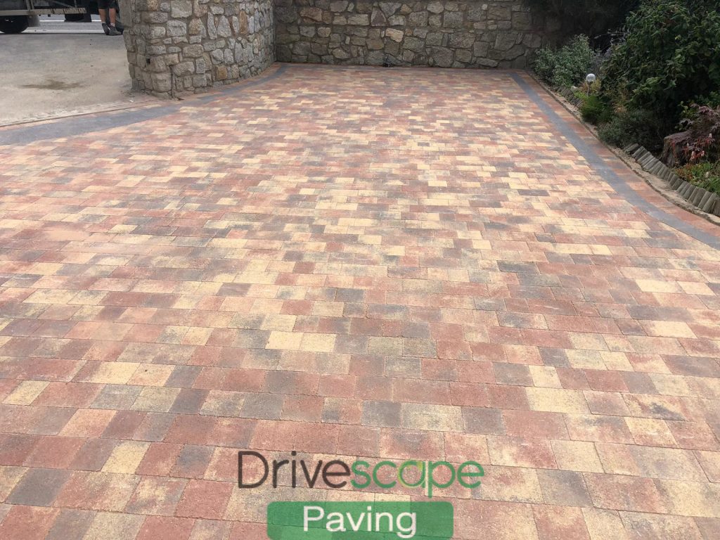 Lizmore Paving Driveway with Sandstone Patio in Foxrock, Dublin