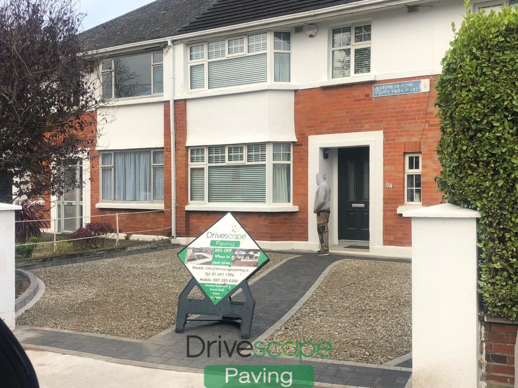 Gravel Driveway with Corrib Pathway and Borderline in Killester, Dublin