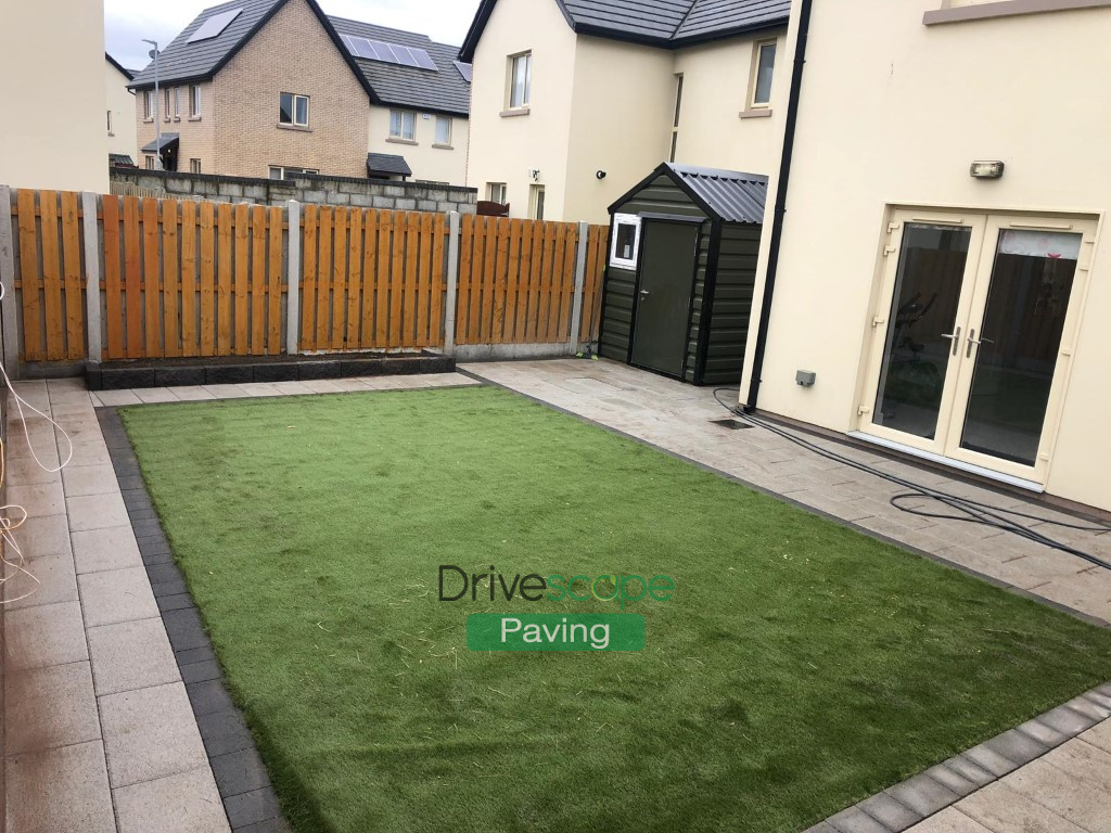 Newgrange Granite Patio in Hansfield Wood