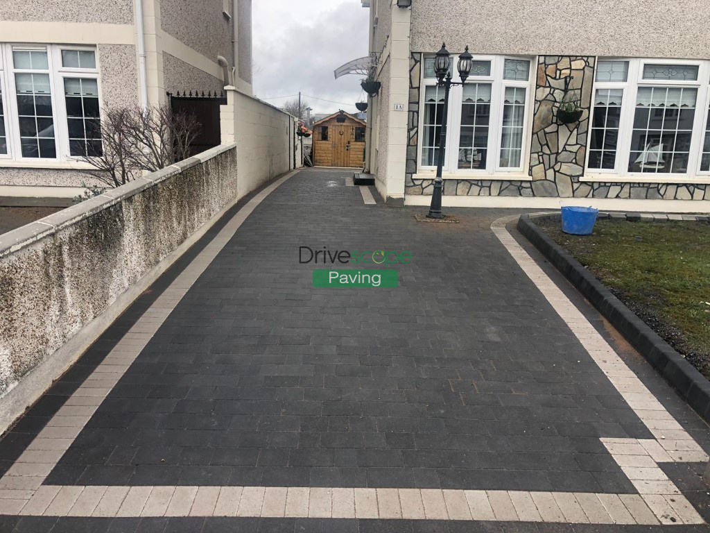 Paved Driveway and Slabbed Patio in Blanchardstown, Dublin