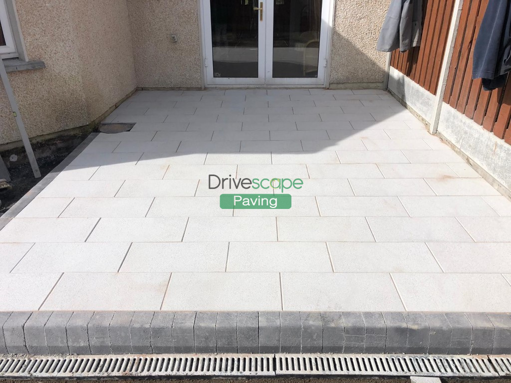 Silver Granite Raised Patio in Donabate, Co. Dublin