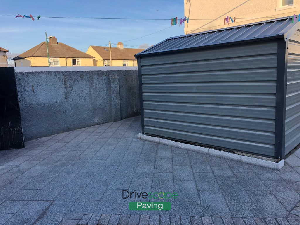 Silver Granite Slabbed Patio in Whitehall, Dublin