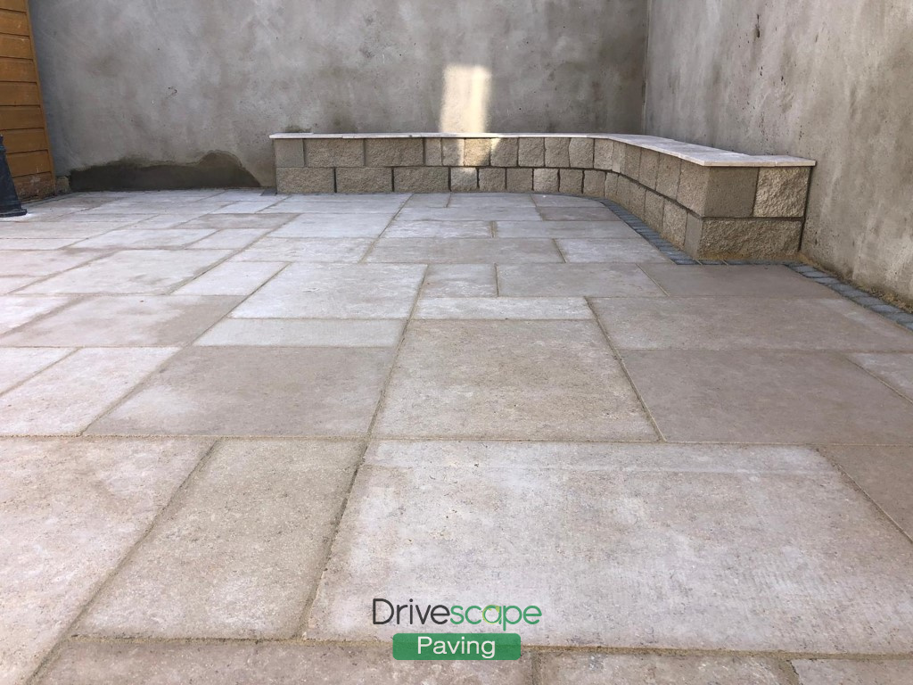 Egyptian Limestone Patio in Crumlin, Dublin