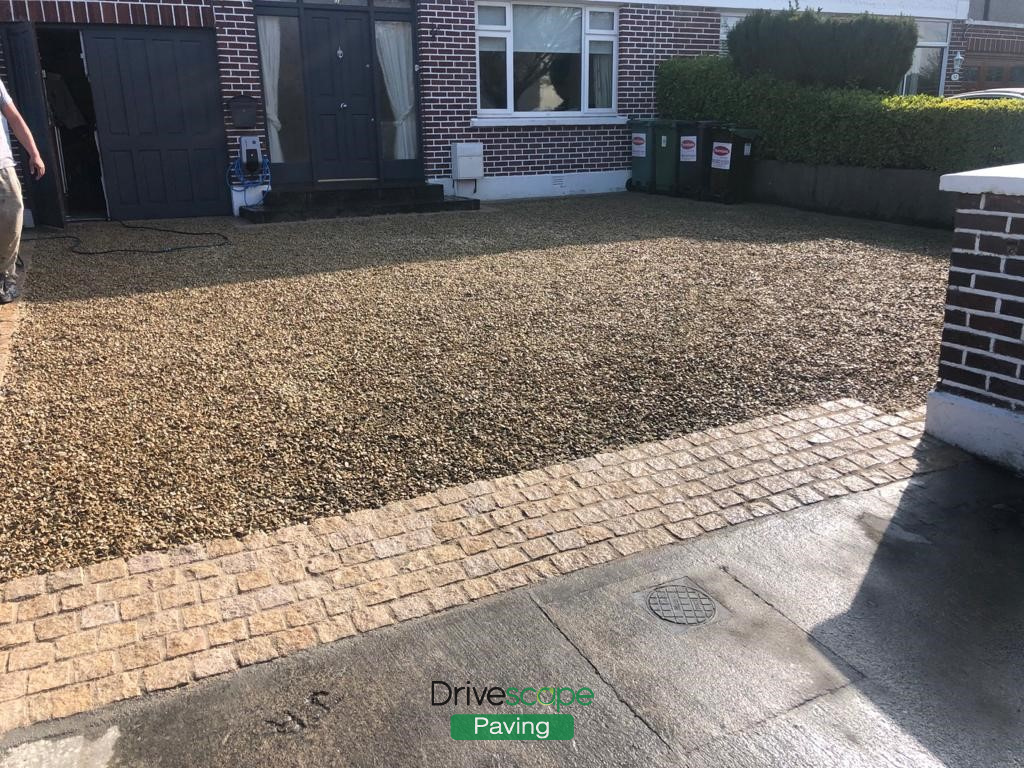 Two Gravel Driveways with Cobbled Pathway/Apron in Templeogue, Dublin