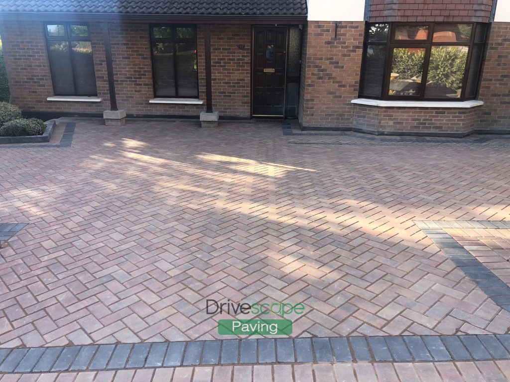 Brindle and Charcoal Block Paved Driveway in Cabinteely, Dublin