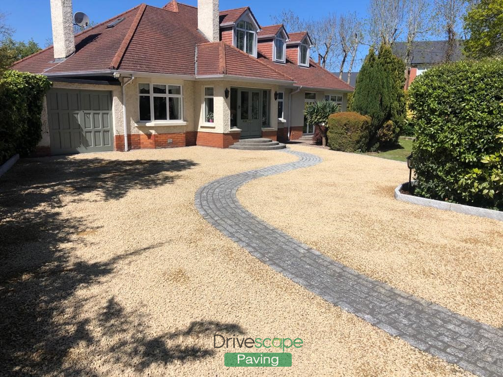 Gravel Driveway with Semi-Circle Steps in Malahide, Co. Dublin