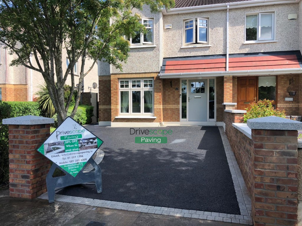 Tarmac Driveway with Granite Cobble Setts in Crumlin, Dublin