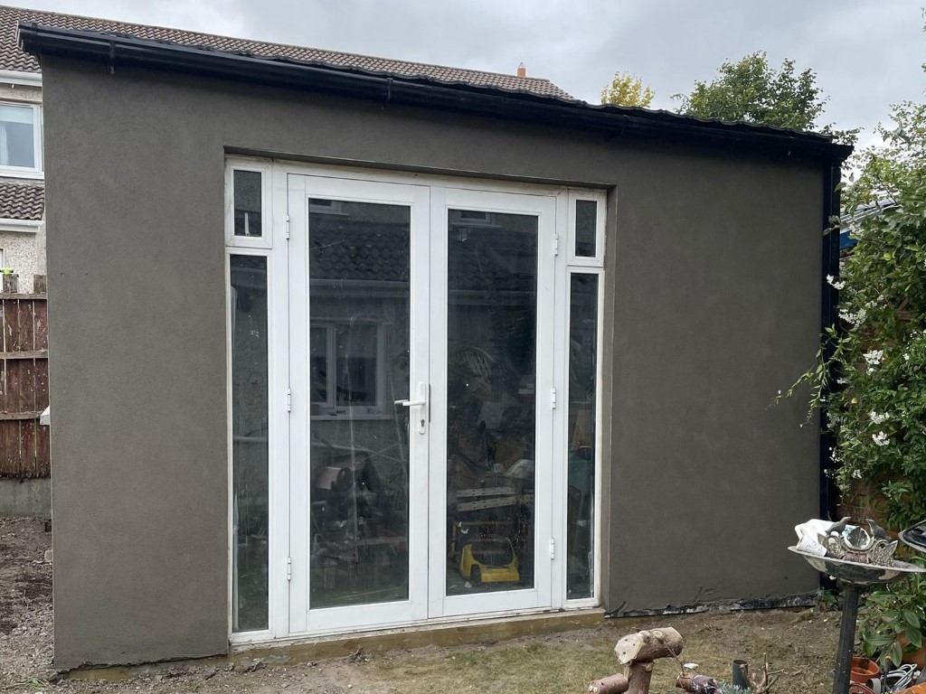 Garden Workshop Shed with Tiled Roof and PVC Windows and Doors in Hartstown