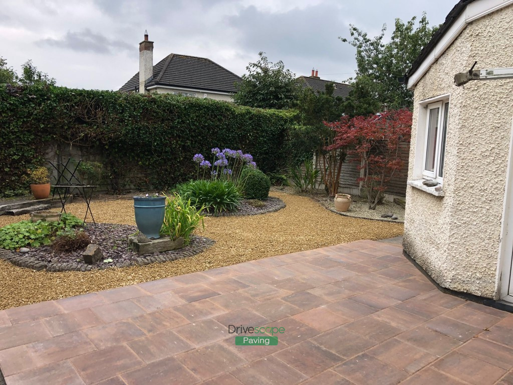 Slabbed Patio with Gravel Driveway Extension in Celbridge, Co. Kildare