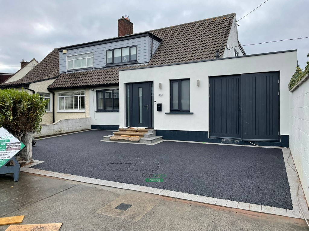 Asphalt Driveway with Granite Borderline and Doorsteps in Templeogue