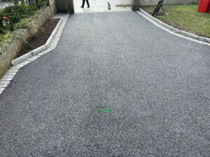 Asphalt Driveway with Silver Granite Setts and Kerbing in Raheny, Dublin