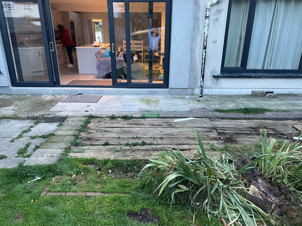 Raised Patio with Granite Slabs in Templeogue, Dublin