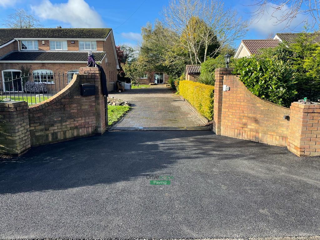 New Asphalt Apron with New Sandstone Step in Dunboyne, Co. Meath