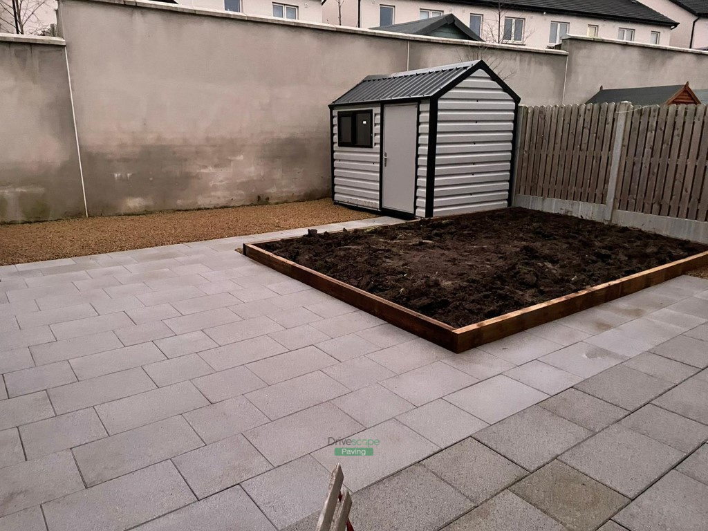 Patio with Granite Slabs and Gravel Areas in Naas, Co. Kildare