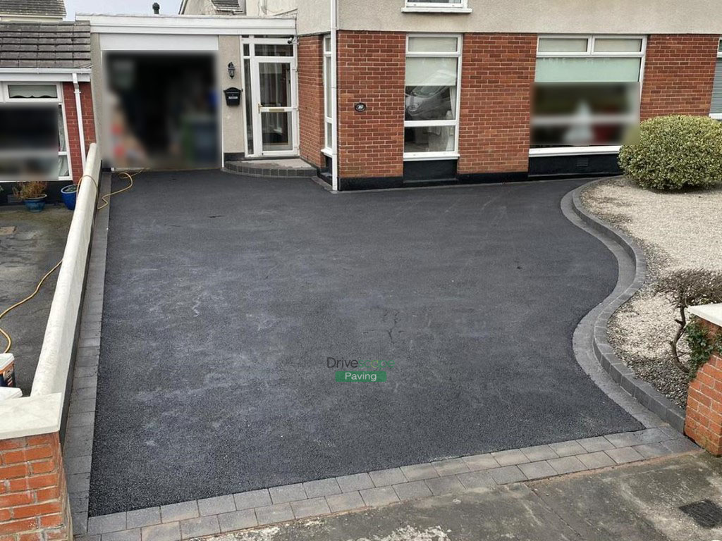 Asphalt Driveway with Gravel Flowerbed in Portmarnock, Co. Dublin