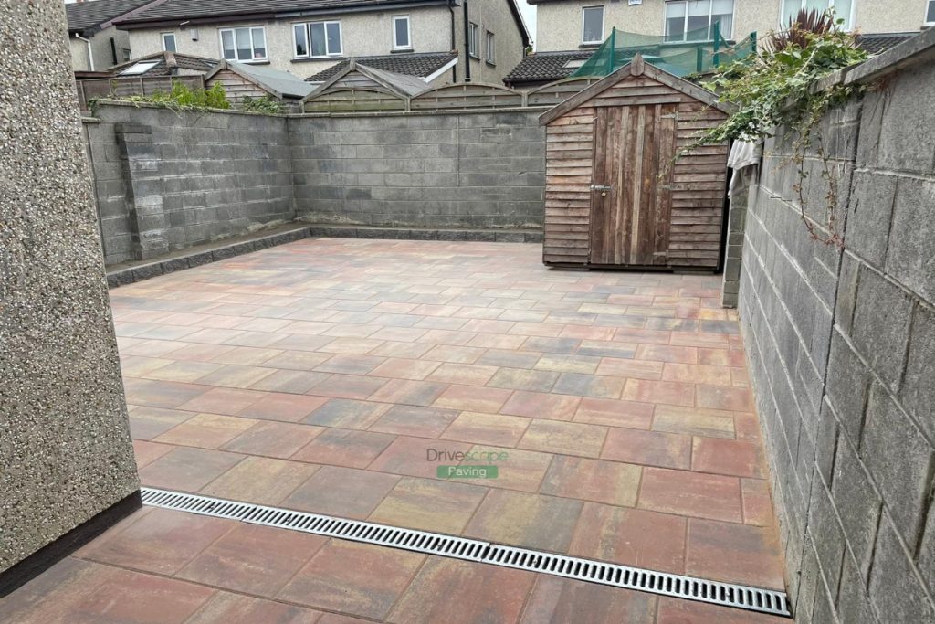 Patio with Classic Rustic Slabs in Lucan, Dublin (3)