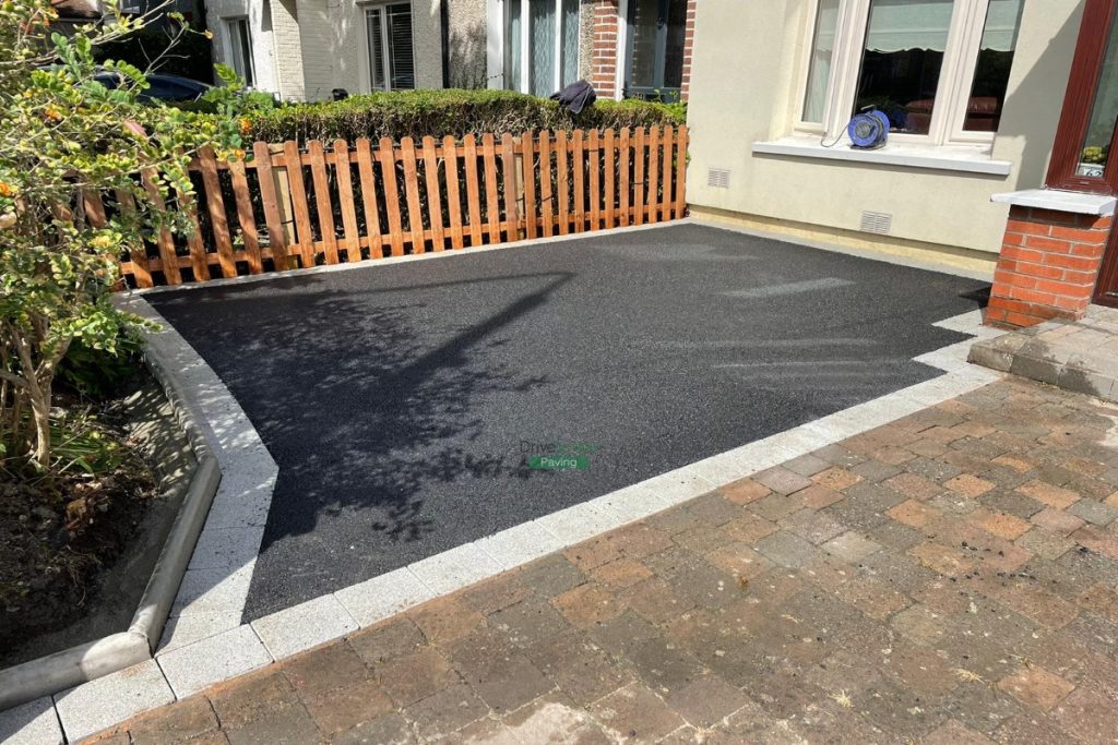 Asphalt Driveway with New Picket Fence in Whitehall, Dublin (3)