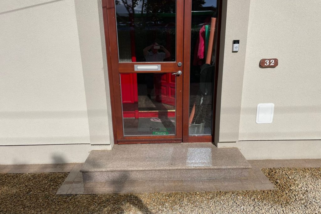 Gravelled Driveway with Granite Doorstep in Baldoyle, Dublin (5)