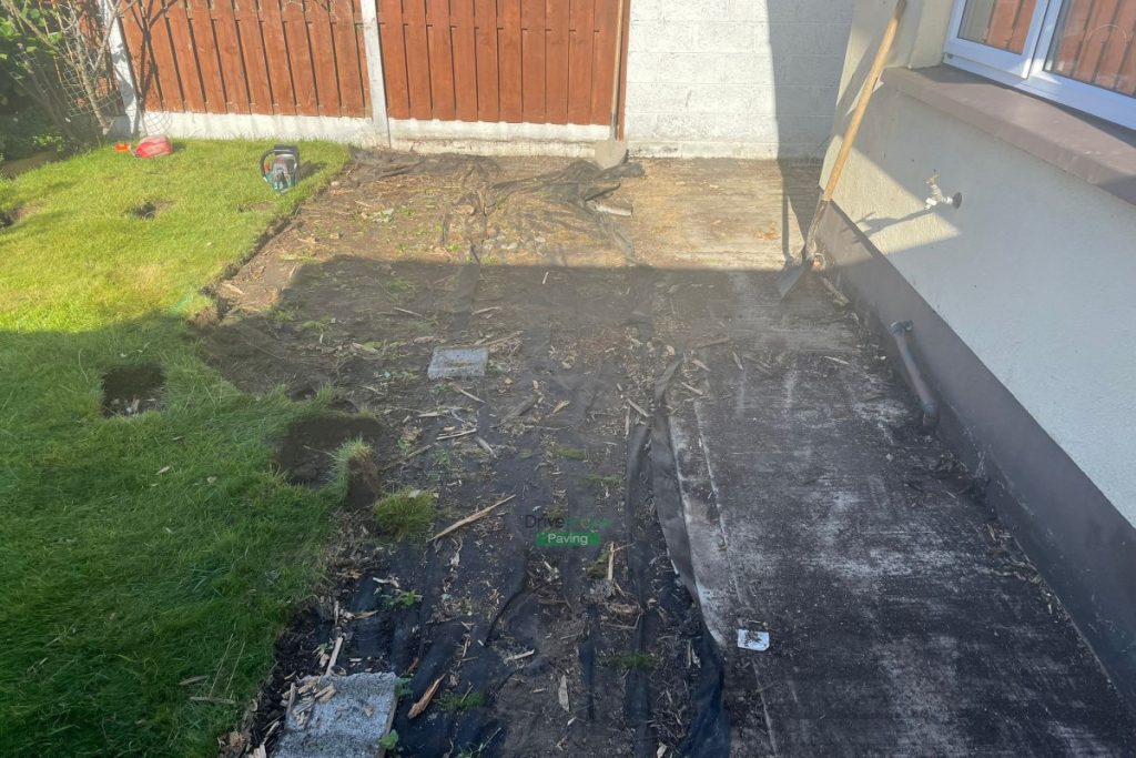 Kandla Grey Limestone Patio with Stepping Stones in Donabate, Co. Dublin (1)