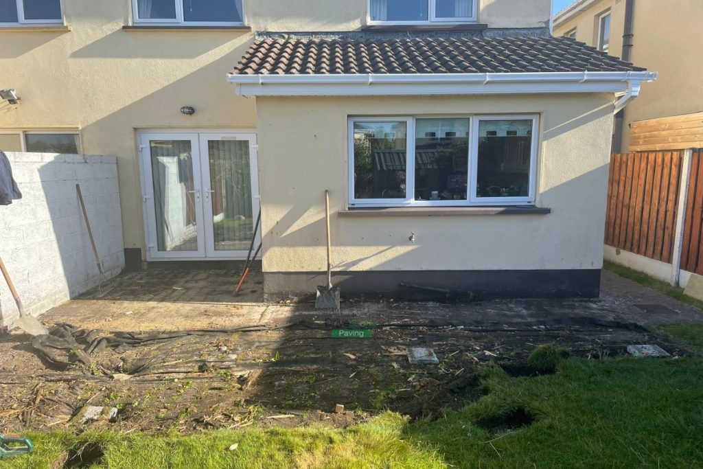 Kandla Grey Limestone Patio with Stepping Stones in Donabate, Co. Dublin (2)