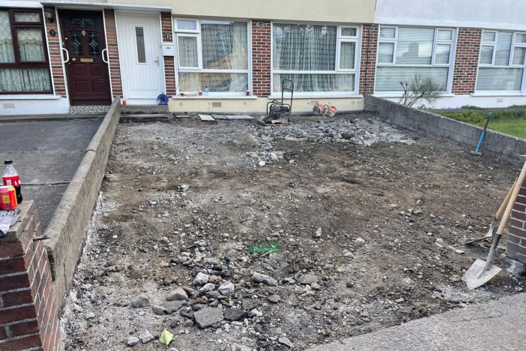 Mint Sandstone Slabbed Driveway with Rustic Borderline in Cabra, Dublin (2)