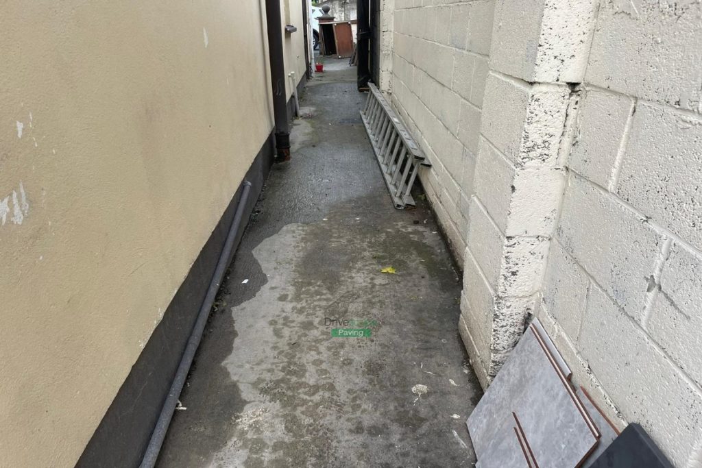 Porcelain Tiled Patio and Raised Flowerbeds with Granite Capping in Lucan, Dublin (2)