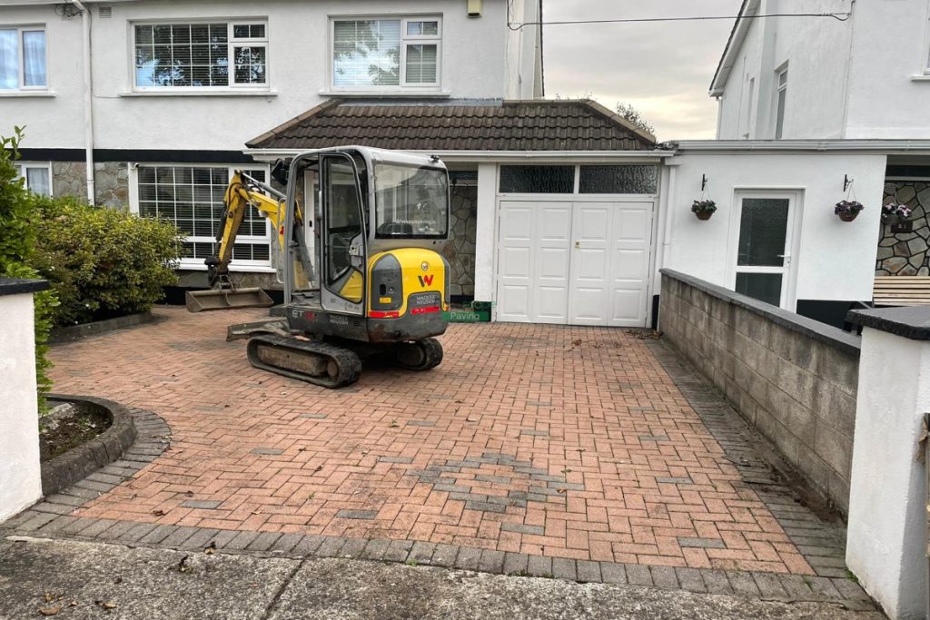 Driveway with Imprinted Concrete and Granite Borderlines in Blanchardstown, Dublin (1)