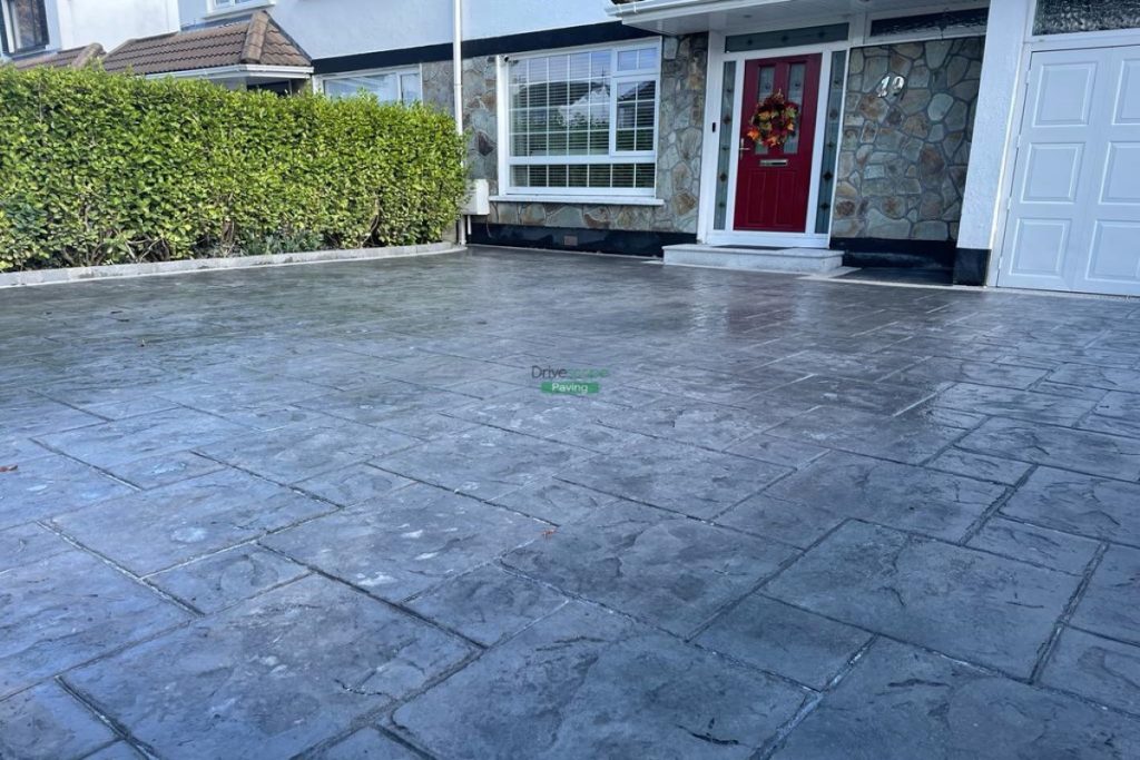 Driveway with Imprinted Concrete and Granite Borderlines in Blanchardstown, Dublin (5)