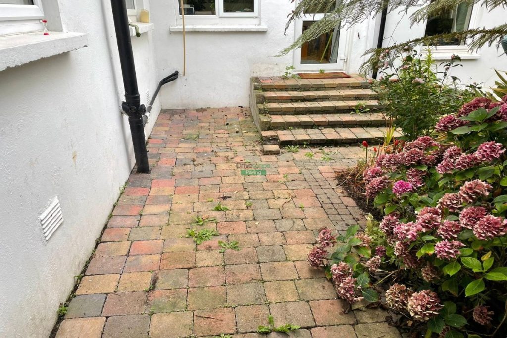 Patio with Black Slate Porcelain Tiles in Baldoyle, Dublin (2)
