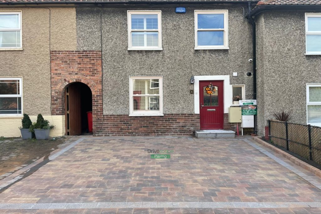 Corrib Paved Driveway with Granite Step in Marino, Dublin