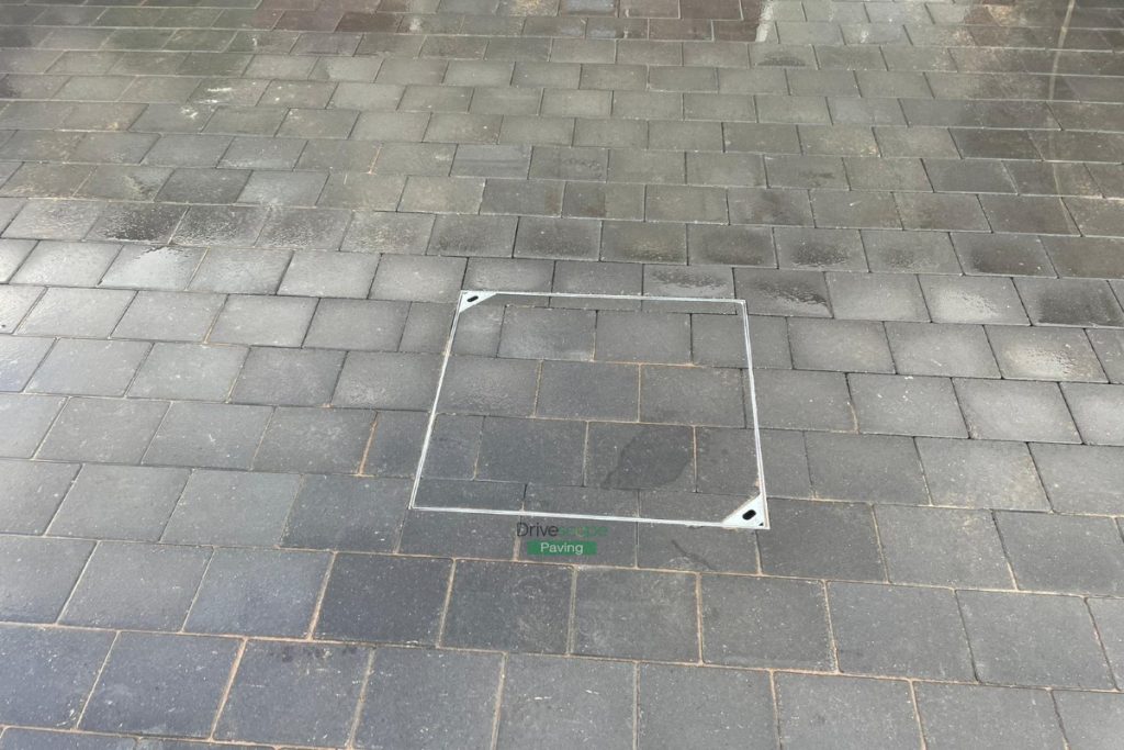 Driveway with Corrib Paving, New Wall and Pillar in Whitehall, Dublin (6)