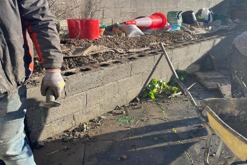 Patio with Charcoal and Rustic Classic Flags in Whitehall, Dublin (2)