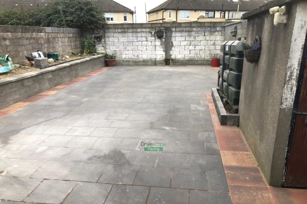 Patio with Charcoal and Rustic Classic Flags in Whitehall, Dublin (7)