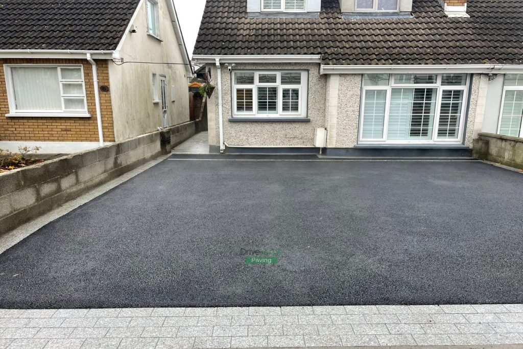 Asphalt Driveway with Granite Pathway, Apron and Border in Hartstown, Dublin