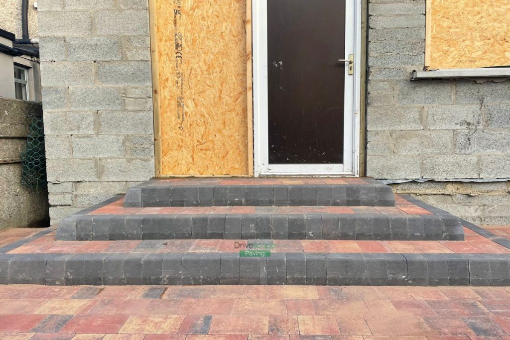 Raised Patio with Rustic Mellifont Paving in Cabra, Dublin (4)