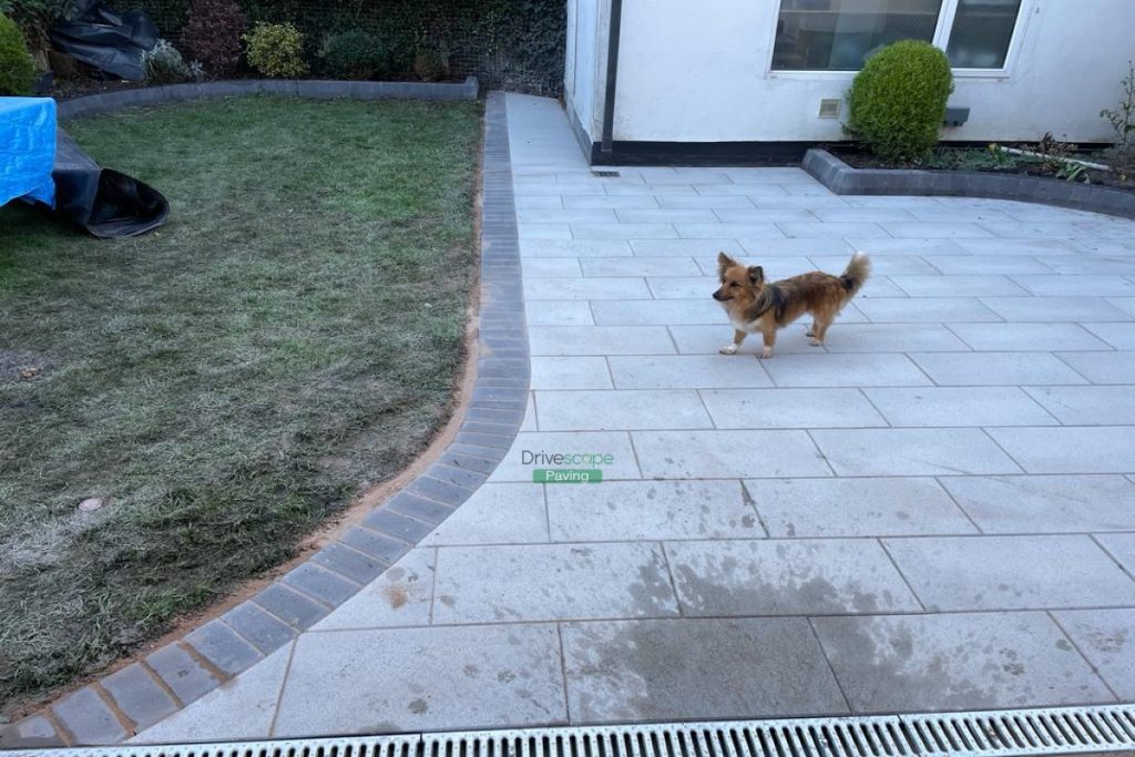 Granite Slabbed Patio with Bull-Nose Kerbing in Castleknock, Dublin (4)