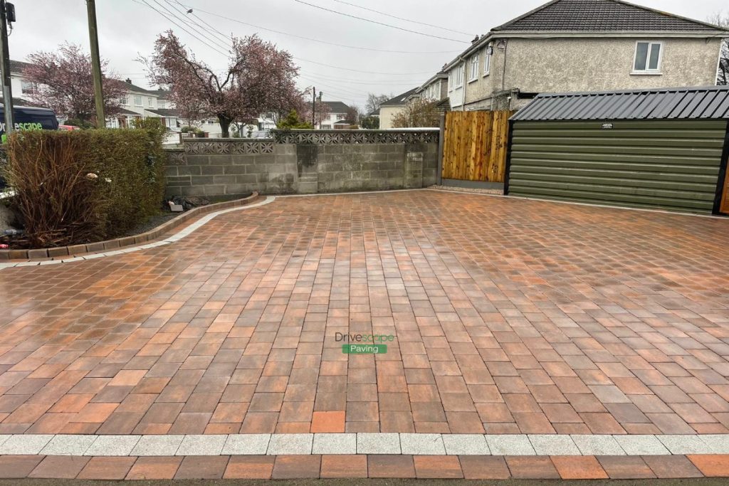 Driveway with Corrib Paving, New Fencing and Granite Borders and Step in Santry, Dublin (6)