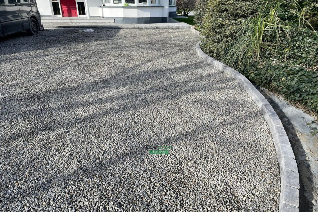 Gravelled Driveway with Asphalt Apron and Cladded Flower Beds in Skerries, Co. Dublin (8)