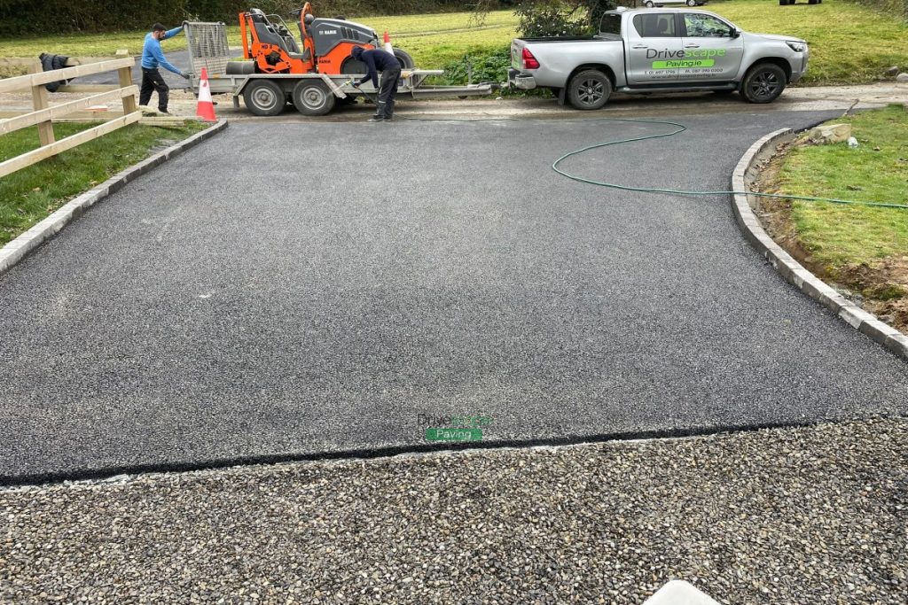 Gravelled Driveway with Asphalt Apron and Cladded Flower Beds in Skerries, Co. Dublin (9)