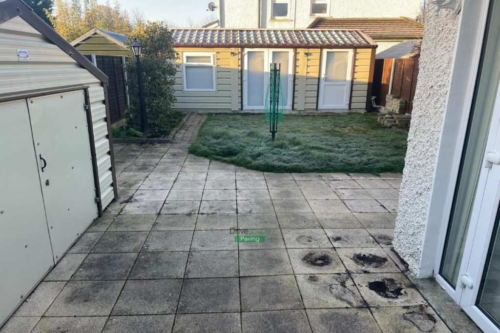 Porcelain Tiled Patio with Granite Borderlines and Gravel in Celbridge, Co. Kildare (1)