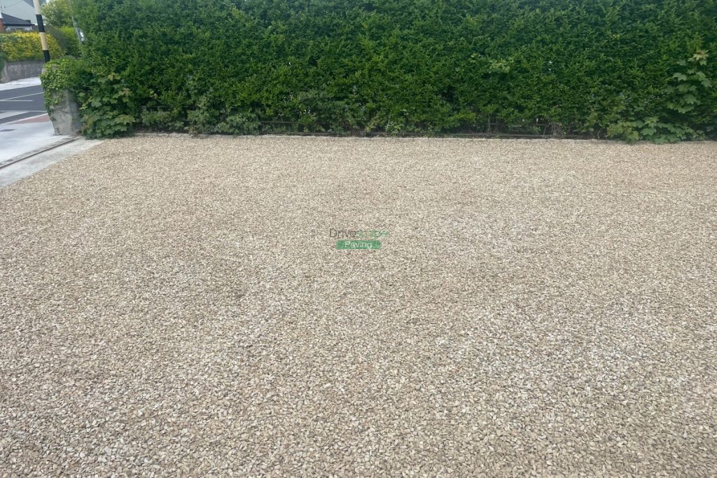 Driveway with Golden Gravel in Churchtown, Dublin (4)
