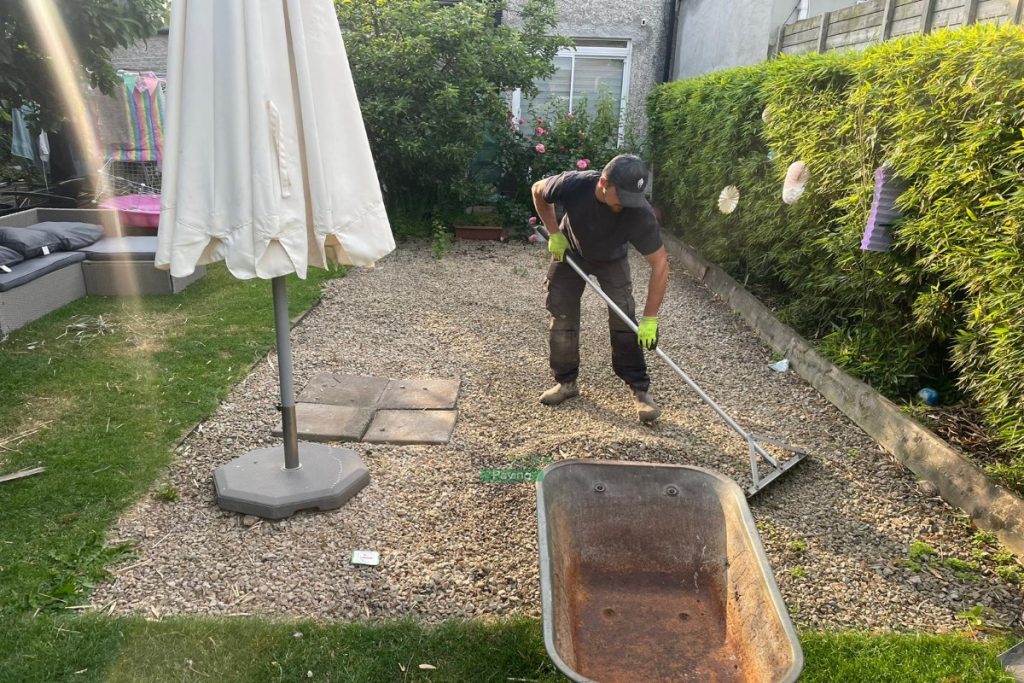 Patio with Newgrange Granite Slabs and New Drainage System in Knocklyon, Dublin (2)