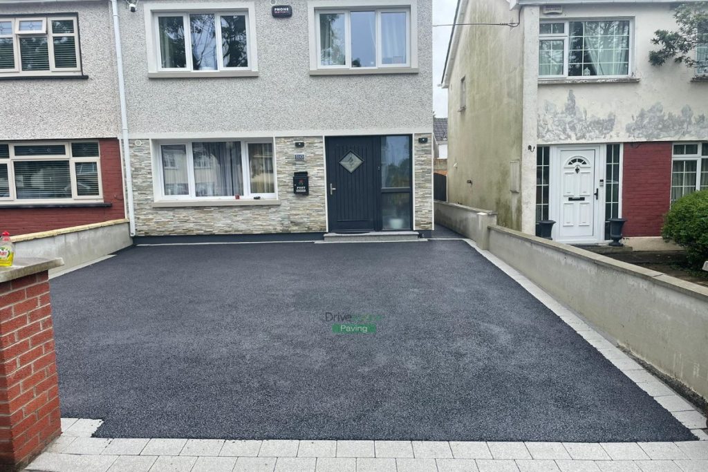 Asphalt Driveway with Corrib Borders and Granite Step in Blanchardstown, Dublin (3)