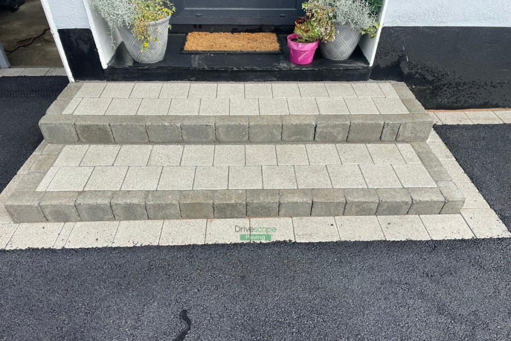 Asphalt Driveway with Steps and Porcelain Tiled Patio in Templeogue, Dublin (6)